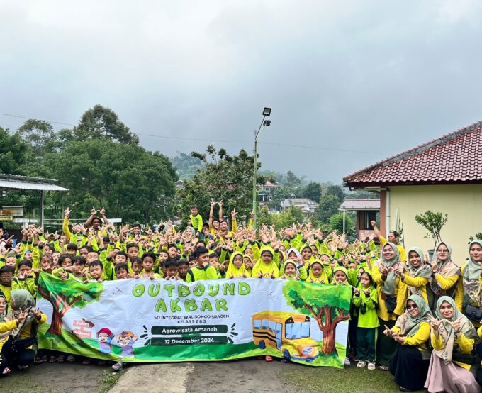 Outbound Ceria Siswa Kelas 1–3 SD Integral Walisongo di Agrowisata Amanah Karanganyar